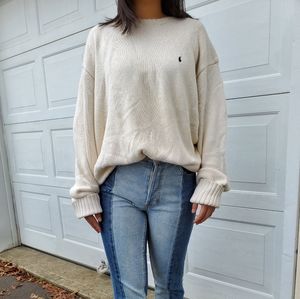 Vintage Oversized Ralph Lauren Cream Sweater